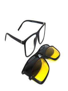 Armação Masculina + Clip On 3 Em 1 CM19