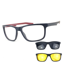 Armação Masculina + Clip On 3 Em 1 CM207