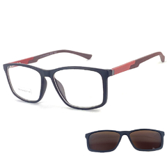 Armação Masculina + Clip On 2 Em 1 CM212