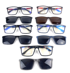 Armação Masculina + Clip On 2 Em 1 CM214