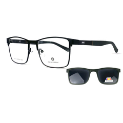 Armação De Óculos Masculino Com Clipon 2 Em 1 CM286 - loja online