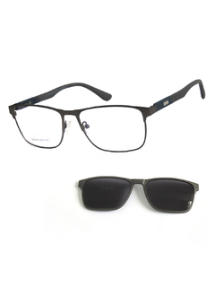 Óculos Armação Masculino + Clip On 2 em 1 CM83C1