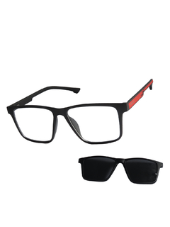 Óculos Armação Masculino + Clip On 2 em 1 CM87C1