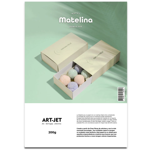 PAPEL MATELINA 200 DOBLE FAZ A4 X 20