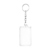 LLAVERO ACRILICO RECTANGULAR 6X4 CM CON CADENA - comprar online