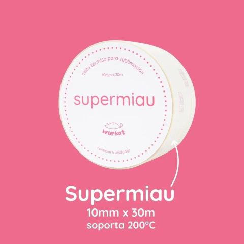 CINTA TERMICA WORKAT SUPERMIAU 1CM X 30 MT POR UNIDAD