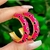 Argola esmaltada pink
