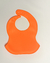 Babero De Silicona Naranja Fluo