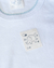 Body con etiqueta y picot, Blanco y celeste - comprar online