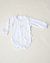 Body con etiqueta y picot, Blanco y Rosa