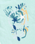 Remera Oversize Geronimo. Aqua (MULTI ESTAMPA) - comprar online