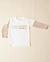 Remera Romeo Kids Natural con Letras Beige