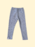 Calza Selma Kids. Blanco Rayado