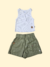Conjunto Kids India Verde Musgo.