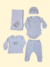Set de 5 piezas Osito BLANCO Y GRIS. - comprar online