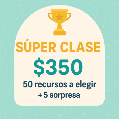 Súper Clase – 50 recursos + 5 sorpresa