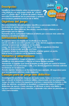 JUEGO DE TARJETA DIGITAL DESCARGABLE QUIEN ES QUIEN - comprar en línea