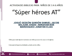 LECCIÓNES HEROES DE AT 3 A 6 AÑOS- ARCHIVO DESCARGABLE - Tienda del Ministerio Infantil