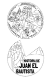 RUEDA DIDACTICA JUAN EL BAUTISTA PARA COLOREAR- ARCHIVO DESCARGABLE