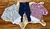 Kit Body Feminino Xadrez Baby 2 unidades + 1 Calça Feminina Tradicional. - comprar online