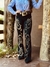 Calça Feminina West Tuff Flare Cos Alto Brilhos Black Style em Pedrarias c/ Elastano. - loja online