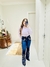 Calça Feminina West Tuff Flare Cos Alto Brilhos Nossa Senhora Luxo em Pedrarias c/ Elastano. - comprar online