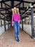 Imagem do Calça Feminina West Tuff Flare Cos Alto Bordada Barra Primavera c/ Elastano.