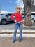 Calça Feminina West Tuff Flare Cos Alto Bordada Delicado Bolso c/ Elastano. na internet