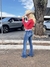 Calça Feminina West Tuff Flare Cos Alto Bordada Delicado Bolso c/ Elastano. - comprar online