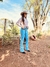 Calça Feminina West Tuff Flare Cos Alto Brilhos Estrela West c/ Elastano.