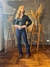 Calça Feminina West Tuff Flare Cos Alto Brilhos Total em Pedrarias c/ Elastano.