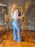 Calça Feminina West Tuff Flare Cos Alto D'Média c/ Elastano. - West Tuff Jeans