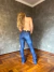 Calça Feminina West Tuff Flare Cos Alto Brilhos Luxo em Pedrarias c/ Elastano. - comprar online