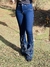 Calça Feminina West Tuff Flare Cos Alto Brilhos Flores Frente c/ Elastano. - West Tuff Jeans
