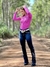 Calça Feminina West Tuff Flare Cos Alto Brilhos Ramos Estrelado c/ Elastano. - loja online