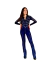 Calça Feminina West Tuff Flare Cos Alto Brilhos Linhas Total em Pedrarias c/ Elastano.