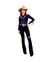 Calça Feminina West Tuff Flare Cos Alto Rasgada c/ Elastano. na internet