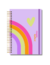 Caderno Pautado A5 Arco Iris Neon Spring