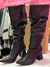 Bota couro Slouch