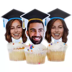 TOPPERS CUPCAKES CON FOTO PERSONALIZADOS X DOCENA - tienda online