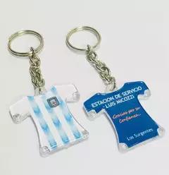 Souvenir Llavero personalizado camiseta fútbol