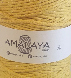 ALGODÓN MACRAME 40 HEBRAS AMARILLO OCRE - comprar online