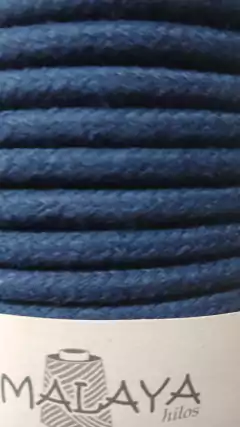 CORDON DE ALGODÓN PREMIUM 7 MM AZUL MARINO - comprar online
