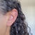 Piercing de Prata Labret Triângulo 3 Zircônias - comprar online