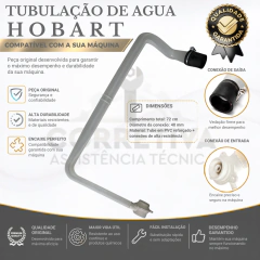 TUBULAÇAO DE ENTRADA DE ÁGUA LAVA LOUÇAS ECOMAX 500 HOBART - Assistência Técnica Corretiva