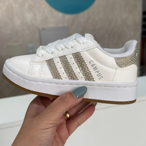 ADIDAS CAMPUS BRANCO INFANTIL - comprar online