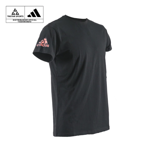 Adidas Playera Promo (Negro/Rojo) - comprar en línea
