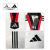 Adidas Dobok Adi-Club 3/// (Blanco/Rojo Negro) - Tristar Sports