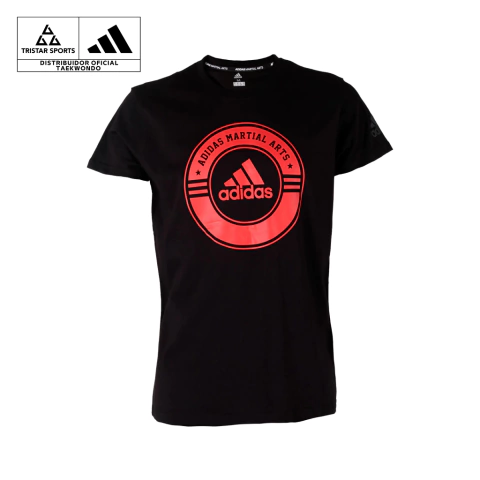 Adidas Playera Combat Sports Martial Arts (Negro/Rojo) - comprar en línea