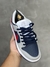 Nike SB dunk low - cinza, azul e vermelho - DD OUTLET